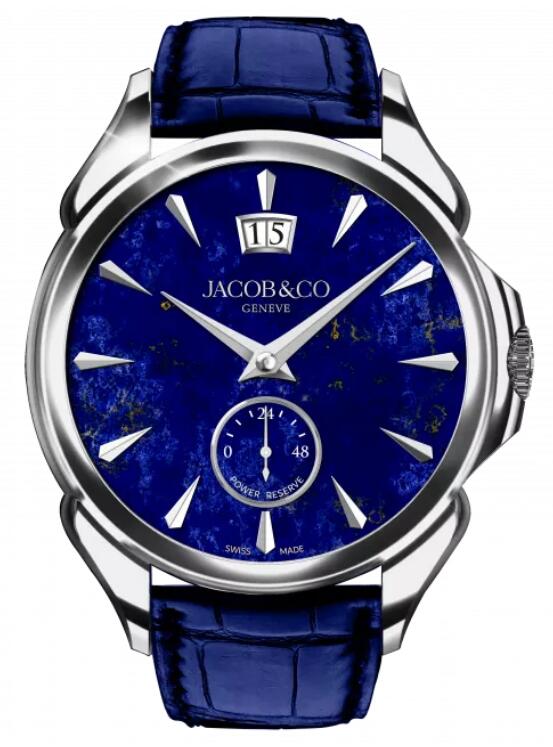 Jacob & Co PALATIAL CLASSIC MANUAL BIG DATE - STAINLESS STEEL (LAPIS LAZULI) PC400.10.AA.AD.ABALA Replica watch